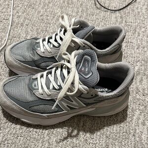 New Balance Gray and White Athletic Shoes